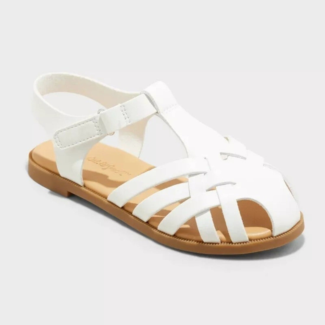 Cat & Jack Baby Girl White Woven Sandals - Size 6