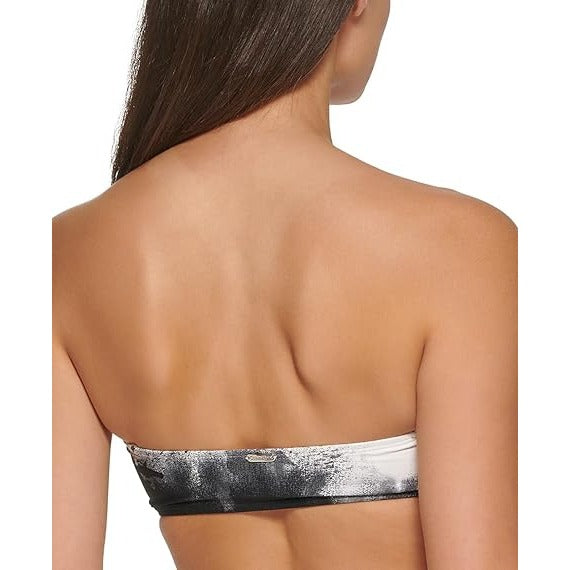 Calvin Klein Tie-Dye Bandeau Bikini Top - Size Medium Women Swim Top