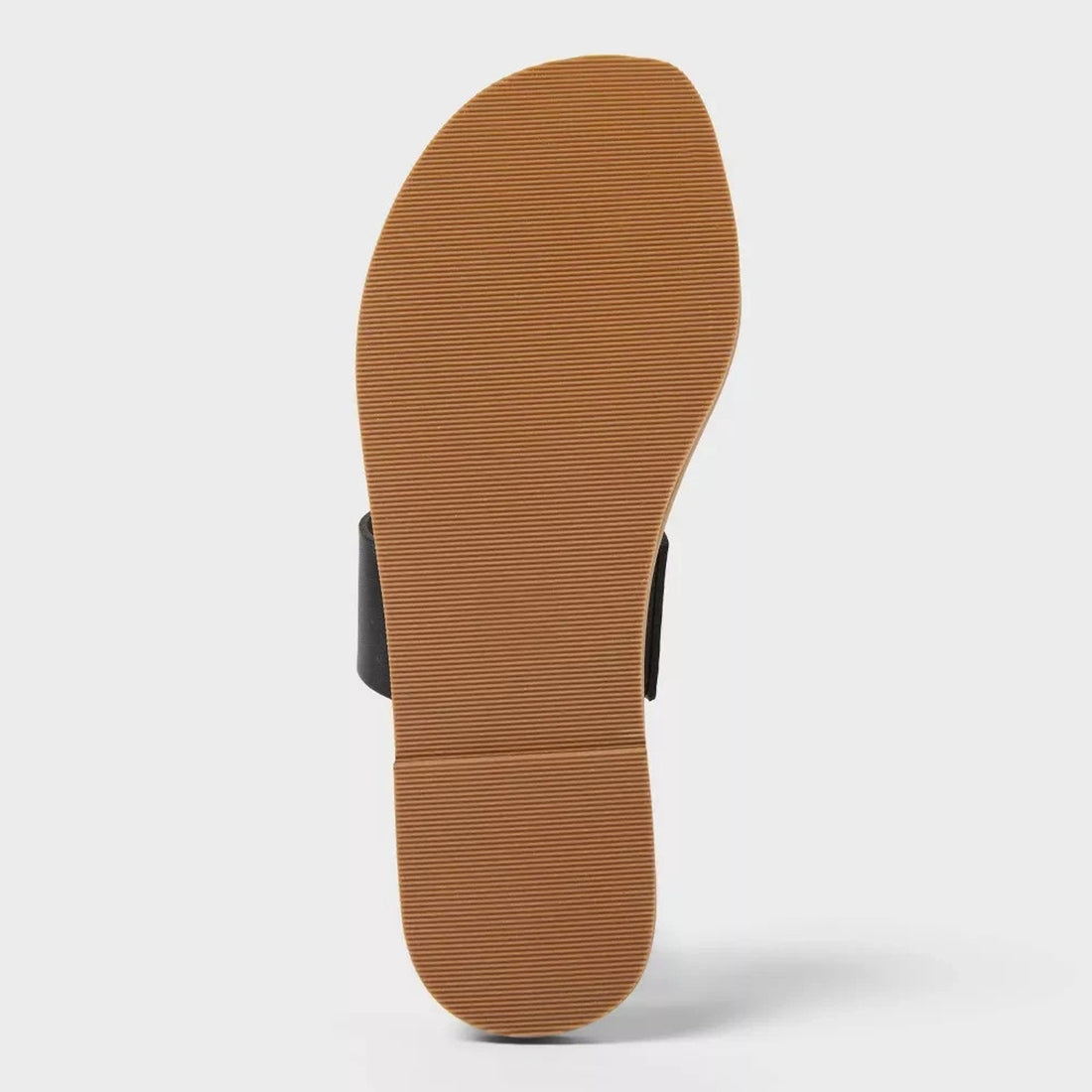 Women's Juno Toe Ring Flat Sandals - Universal Thread Black 10: Memory Foam Insole
