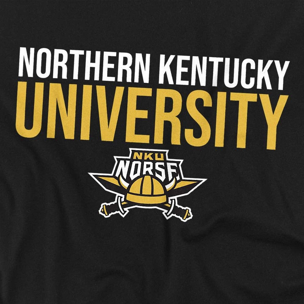 Northern Kentucky University T-shirt, Official Stacked Black Size L