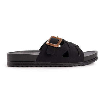 Women's Grand Shayna Sandals - Black Slip-On Casual Sandals Size 9