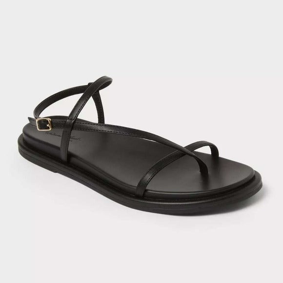 Women's Ivy Sandals by Universal Thread Black Size 7 New With Tags