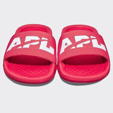 APL Women's Techloom Slide Sandals Red/White Size 9 – Cushioned Comfort