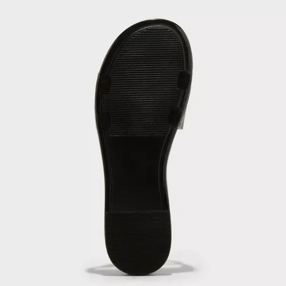 Shade & Shore Dove Black Cut Out Slide Sandals Size 8 Open Toe Slip-On