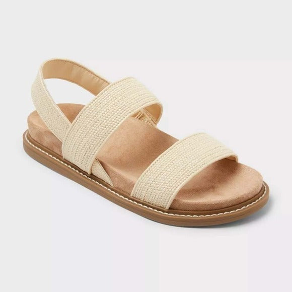 Women's Ada Sandals by Universal Thread Natural Size 10 New With Tags