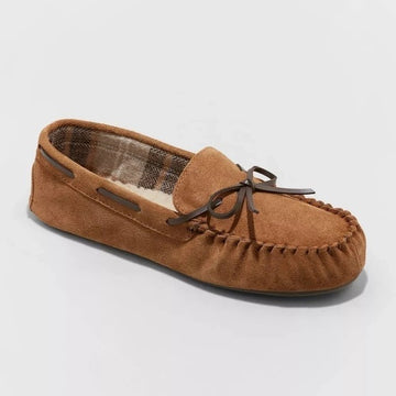 Men's Topher Moccasin Slippers by Goodfellow & Co Chestnut 12