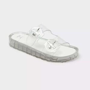 Women's Sandals by Shade & Shore Gemma Jelly Clear Size 7 New With Tags