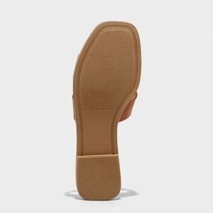 Women's Nina Slide Sandals by A New Day Cognac Size 7.5W New With Tags