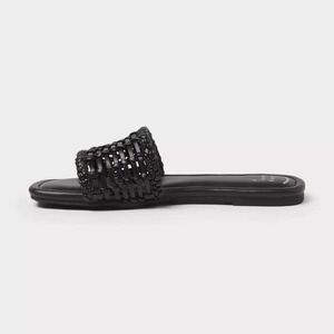 Women's Asha Sandals by A New Day Black Size 8.5 New With Tags