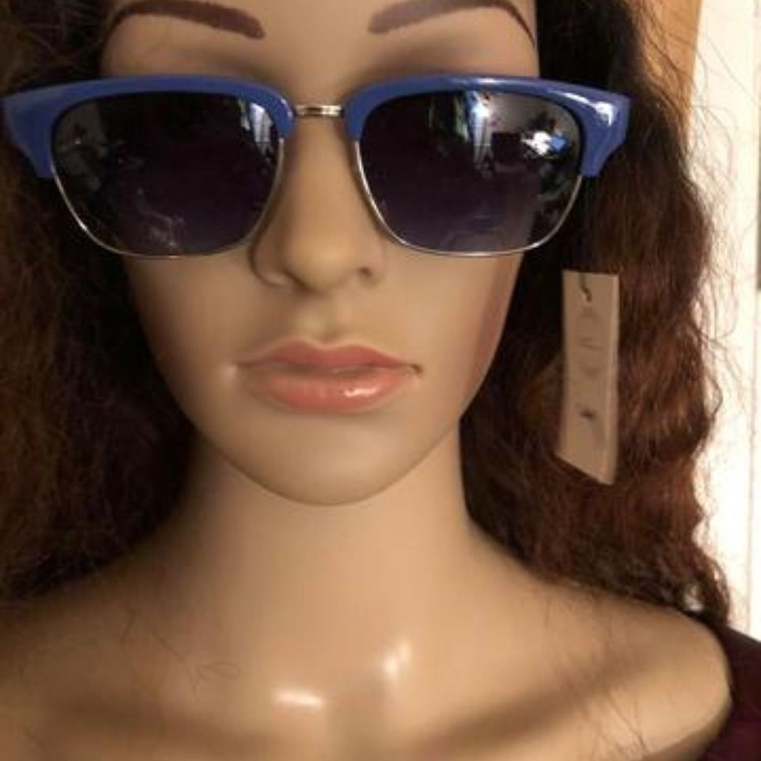 Women's  Blue Fashion Sunglasses Oval Shaped UV400 Protection Polarized #55
