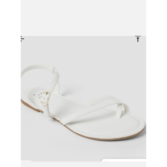 A New Day Alexandra Strappy Sandals White Size 9.5 New in Box